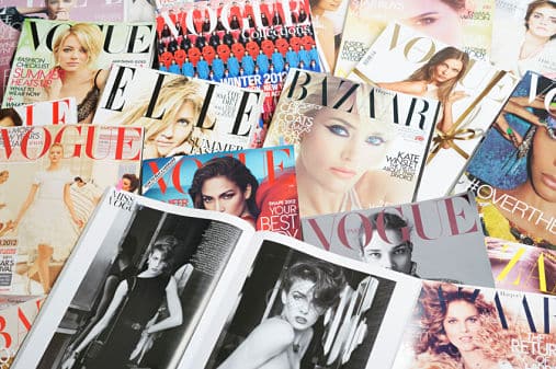 You read fashion magazines: