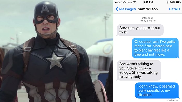 If the Avengers Could Text in <em>Captain America: Civil War</em>