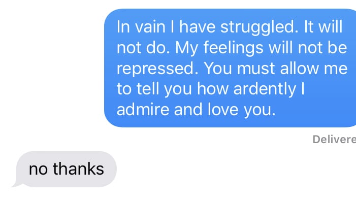 Hereâ€™s What Would Happen if You Used Romantic Literary Quotes to Flirt in Real Life